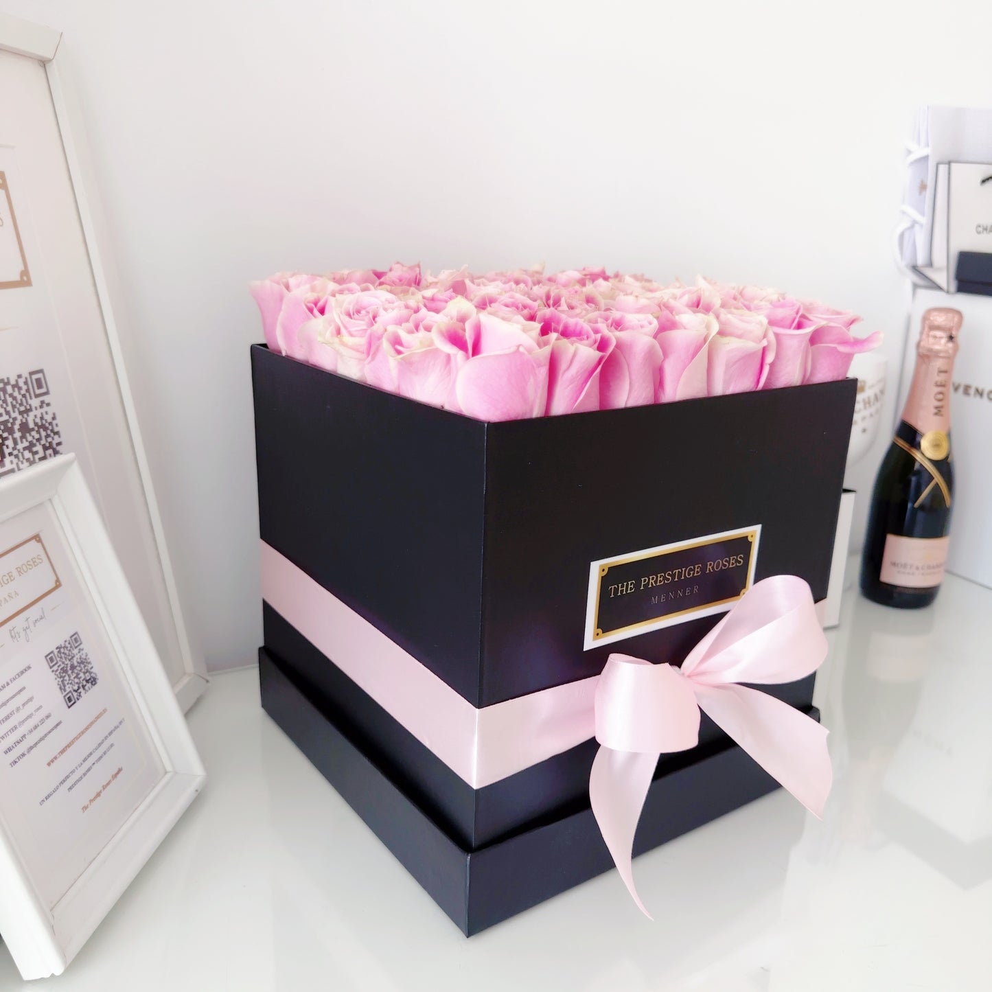 Coleccion Rosas Preservadas - Caja Luxury Grande Cuadrada