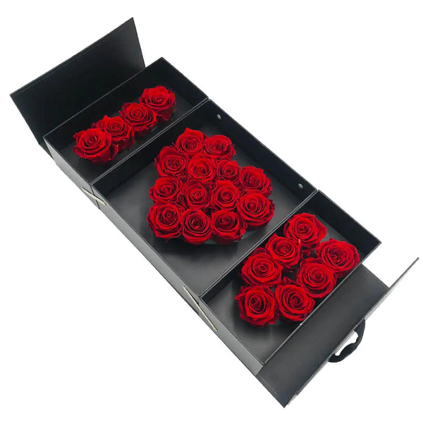 Comprar online Caja en forma de Corazón para San Valentín - The Prestige  Roses Madrid - Floristeria Lujo de Caja de Rosas Madrid