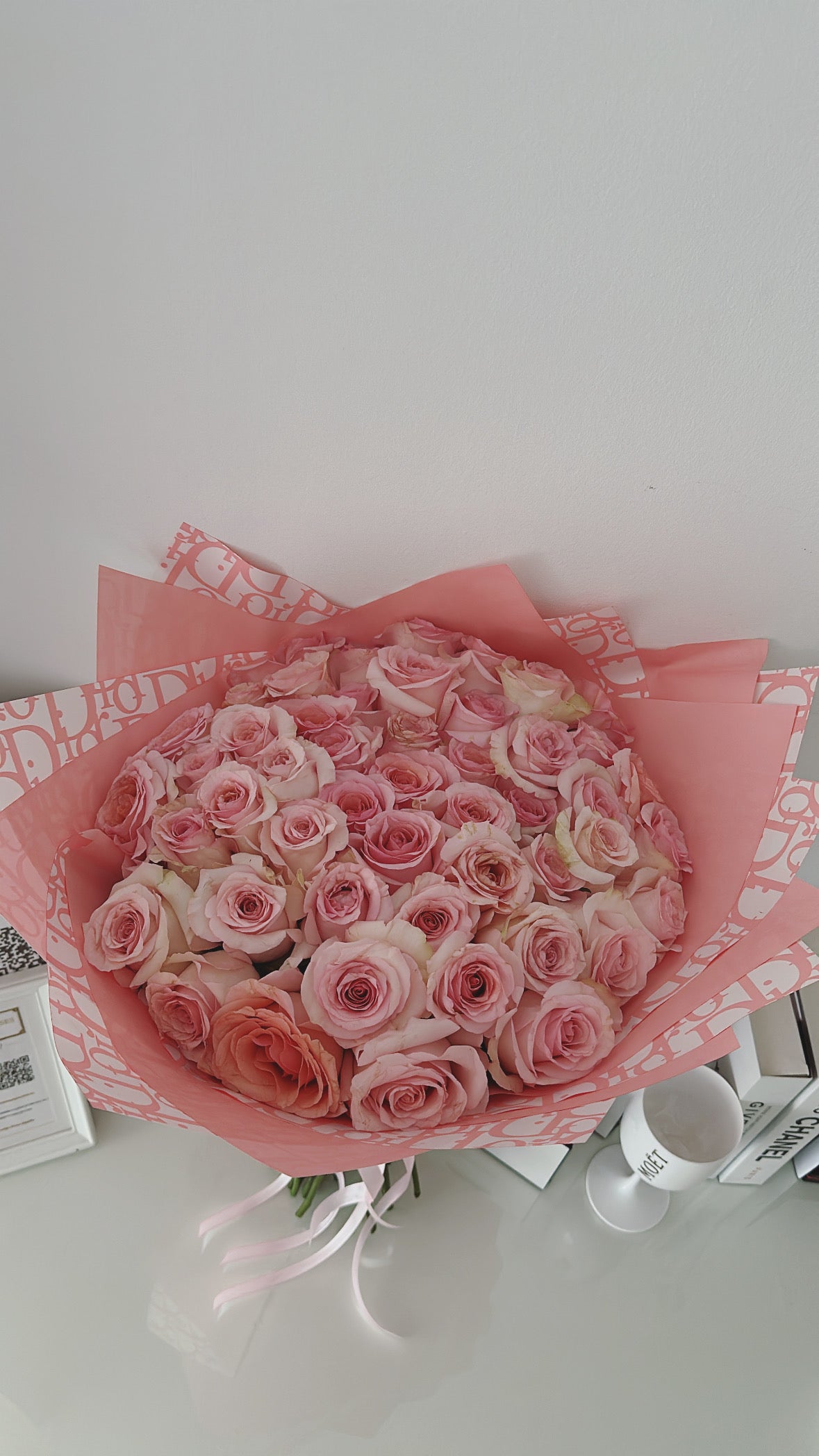 Ramo Dior de Rosas Frescas The Prestige Roses