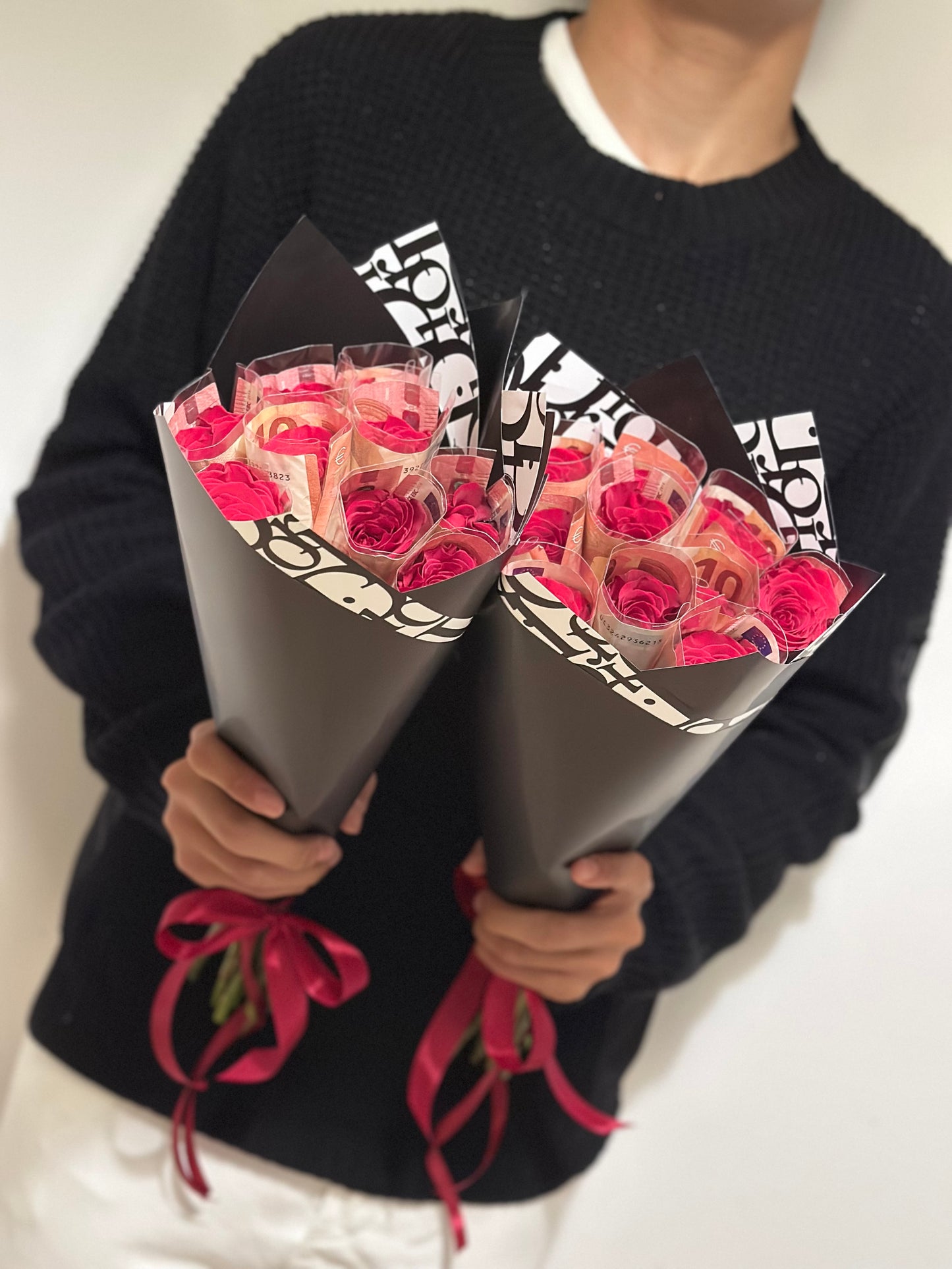 Money Bouquet - Ramo de rosas envueltas con dinero