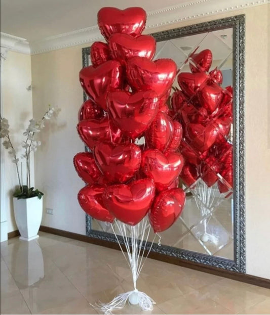 Bouquet de Globos de Corazón: Entrega el Mismo Día en Madrid