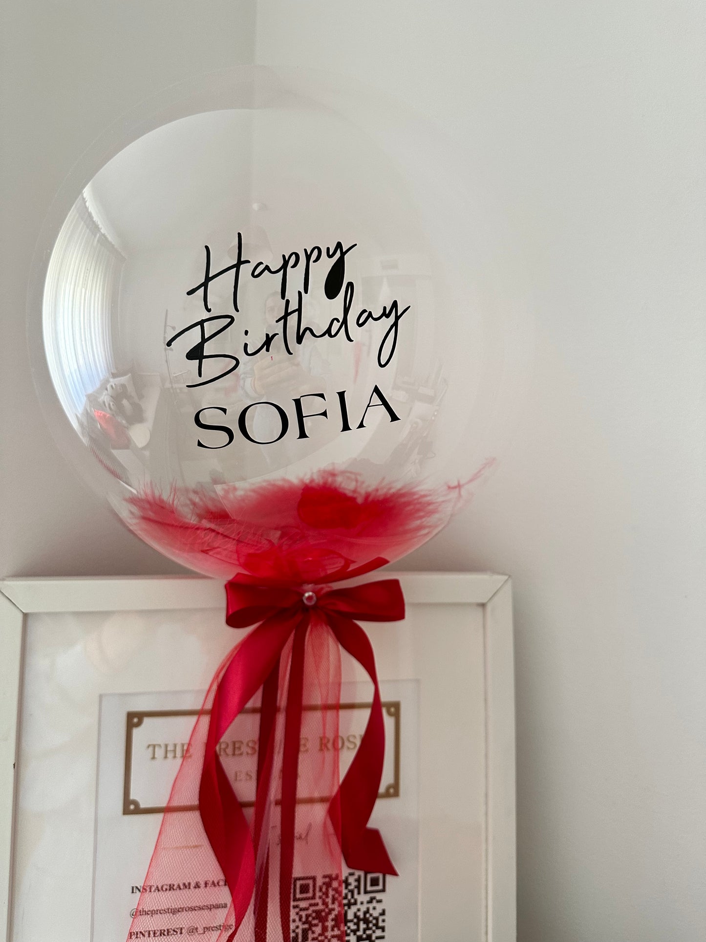 Embalaje Decorativo con globo personalizado