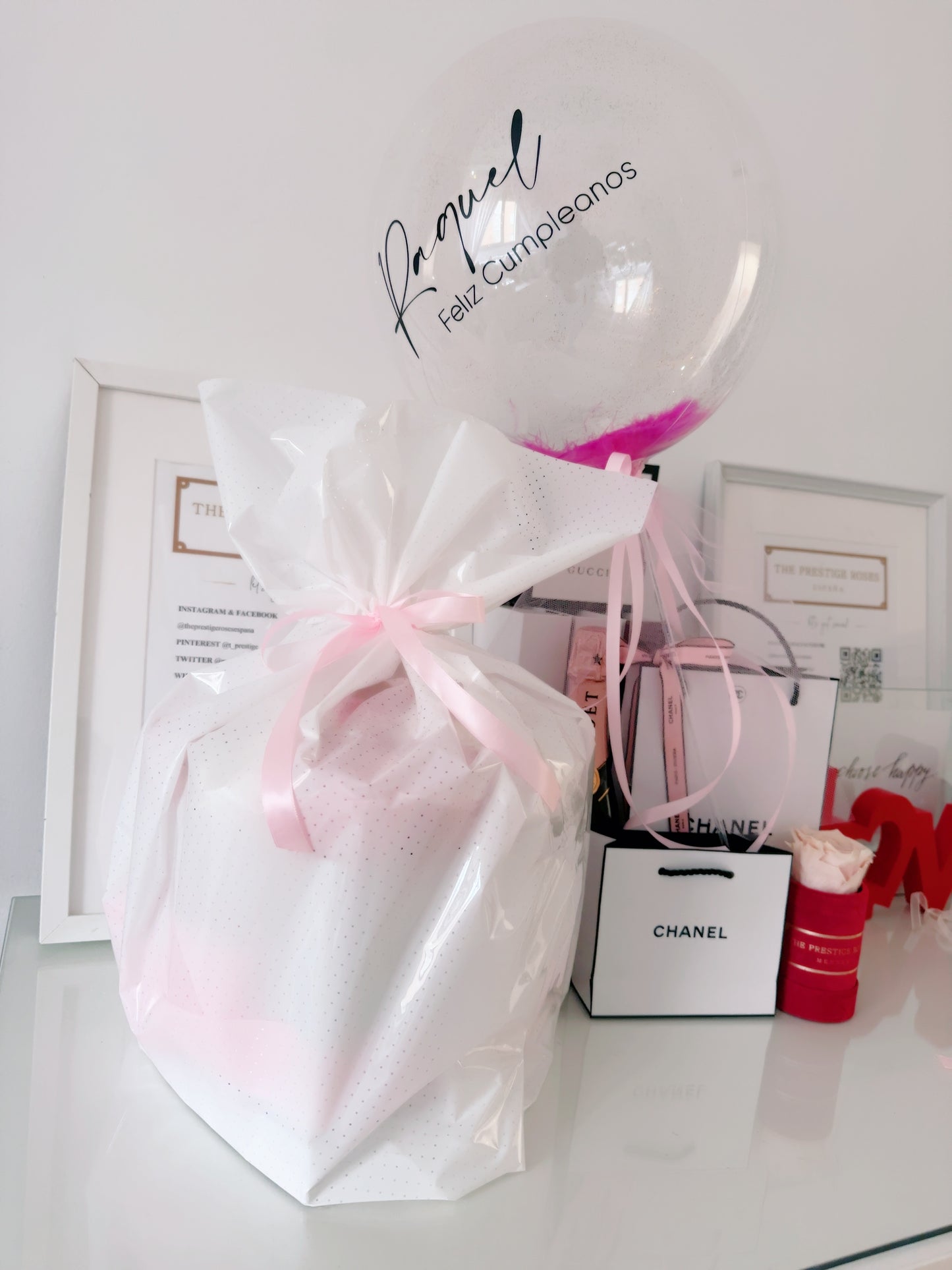 Embalaje Decorativo con globo personalizado