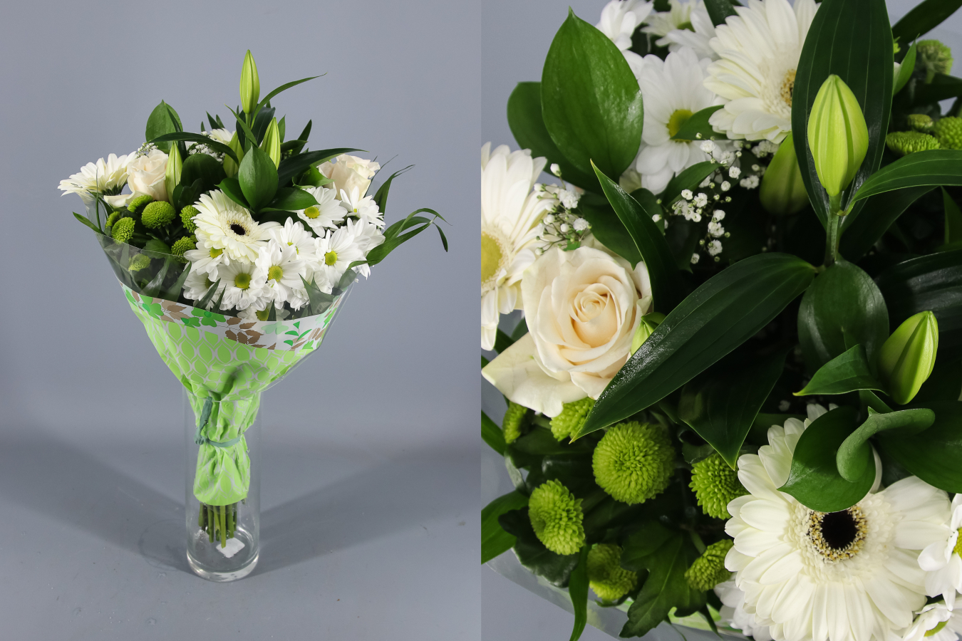 Ramo Premium de Flores Variadas con Verdes - The Prestige Roses España