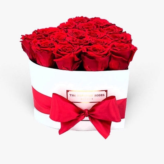 Caja Corazon Mediana de Rosas Frescas | The Prestige Roses