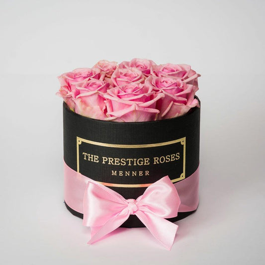 Caja Negro Mini de Rosas Frescas Rosas | The Prestige Roses - The Prestige Roses Madrid