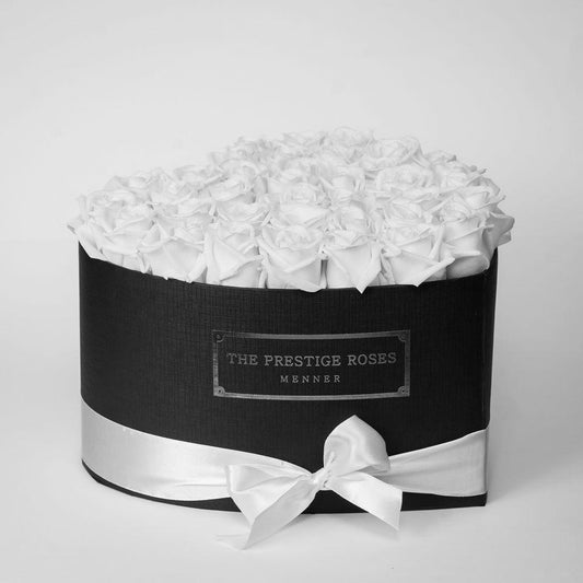 Caja Negro Corazon de Rosas Eternas de Estilo de Cliente  | The Prestige Roses - The Prestige Roses Madrid