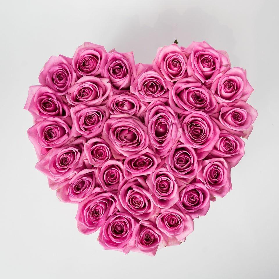 Caja Negro Corazon de Rosas Eternas Rosas | The Prestige Roses - The Prestige Roses Madrid