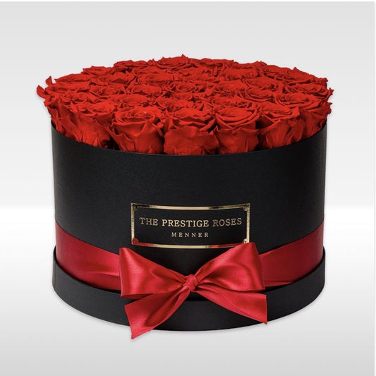 Caja Elite Negro de Rosas Frescas - The Prestige Roses España - The Prestige Roses Madrid