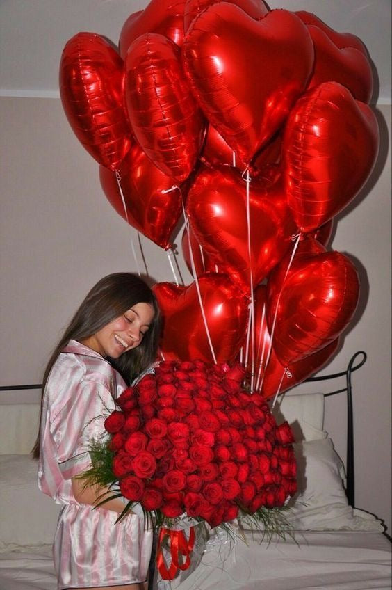 Globos Corazon Rojo - The Prestige Roses