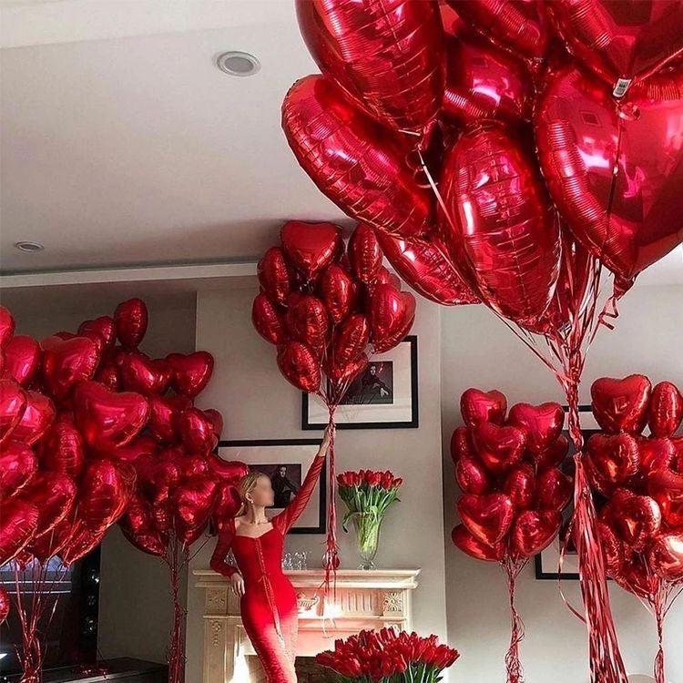 Globos Corazon Rojo - The Prestige Roses